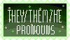 They / them / he pronouns