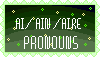 ai / Ain / Aire Pronouns ai / Ain / Aire Pronouns